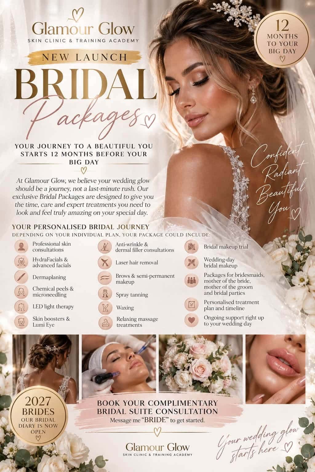 Bridal beauty package in Torquay